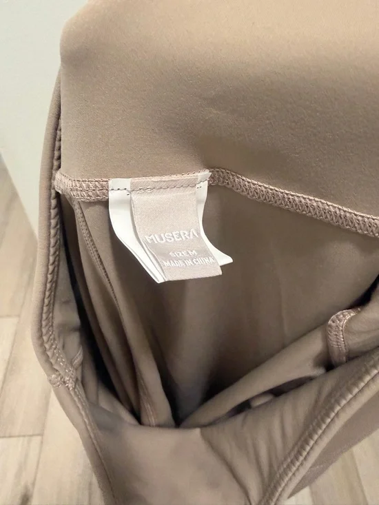 SHEIN High-Waist Flare Pants in Taupe Beige - Picture 2 of 2